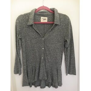 Abercrombie and Fitch Button Down Peplum